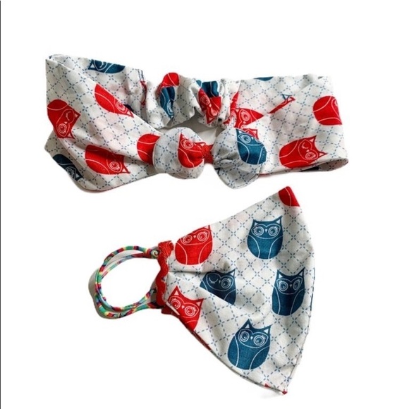 Handmade Face Mask set with head band included! - Picture 6 of 6